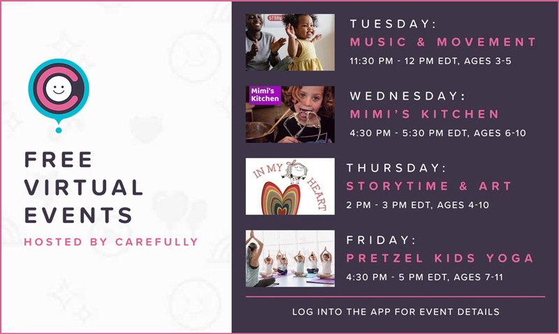 Carefully App - Virtual Events